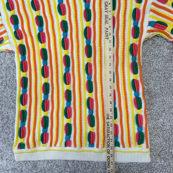 Vintage Sweater Clothes Textured Sweater Women Small/Medium USA Made 90s Cotton - Picture 5 of 10